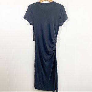 Lulu’s Ruched midi T-shirt dress